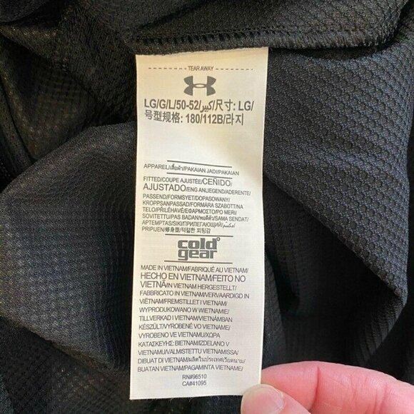 NEW Under Armour Hybrid Windbreaker Black Hood Large - Picture 7 of 11